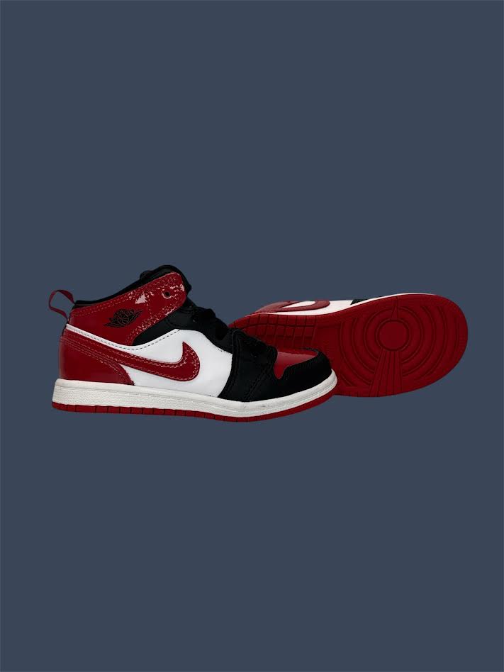Toddler Jordan 1 Mid SE Black Varsity Red HV4729-006