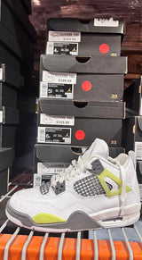 Youth Nike Air Jordan 4 Retro (GS) White/LT Lemon Twist HJ5990-100