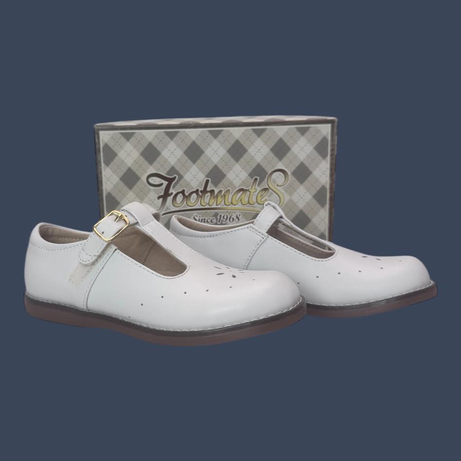 Footmates Children’s White Dress Shoes Size 12y – Style 2530