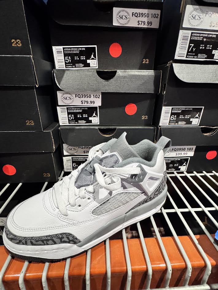 Youth Nike Jordan Spizike Low (GS) White/Cool Grey-Anthracite FQ3950-102