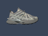 Men’s Javi Route Grey Sneakers – Mesh & Leather Athletic Shoe ROUTE-030