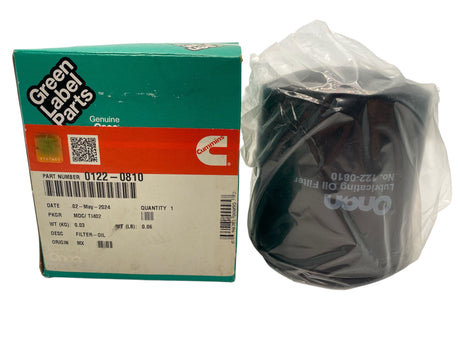 Onan 122-0810 Lubricating Oil Filter – Genuine Green Label OEM Replacement for Cummins Onan Quiet Diesel Generators