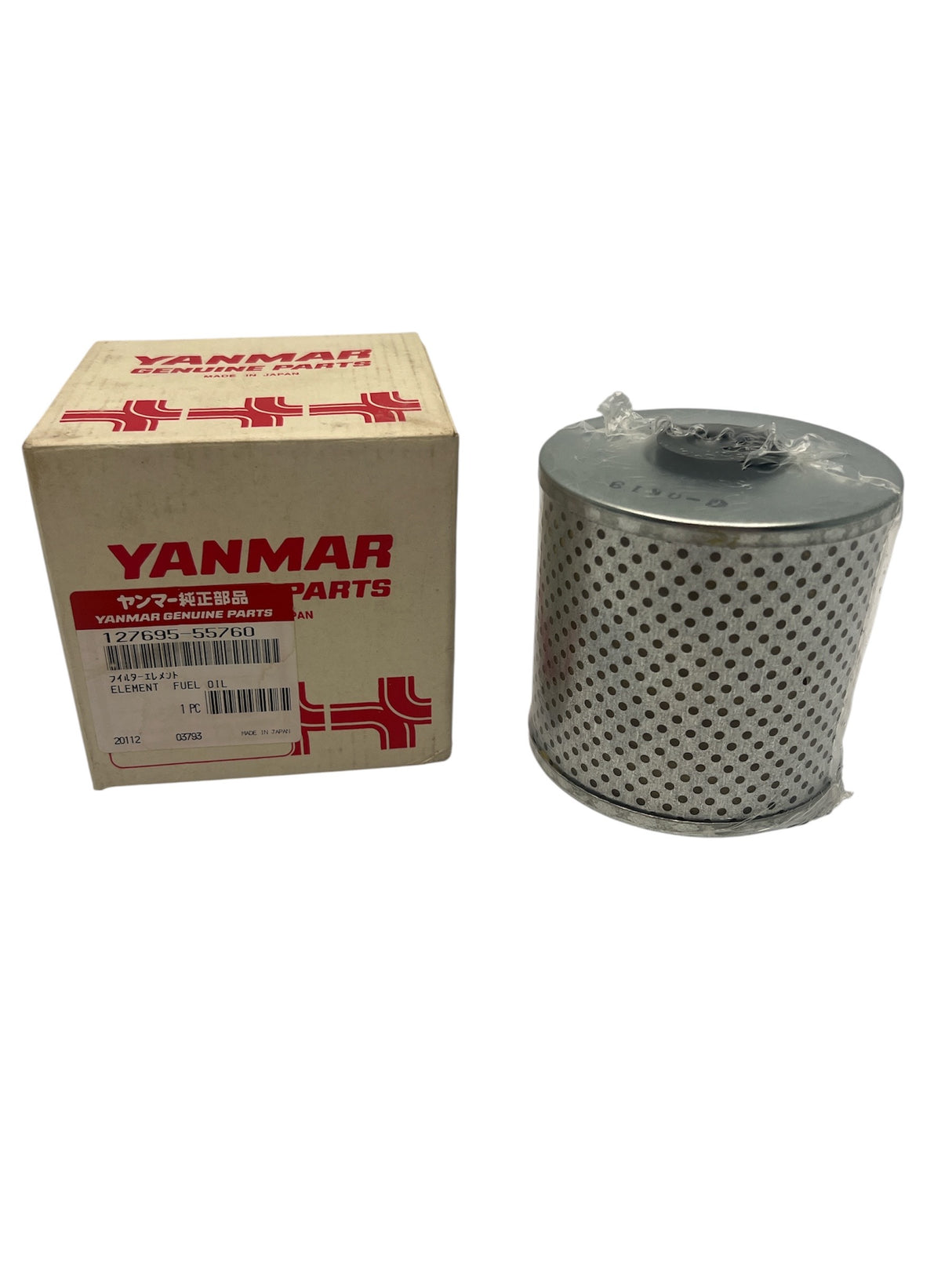 Yanmar Fuel Filter Element YM-127695-55760 genuine OEM replacement part for 6CXM-GTE2 diesel engines