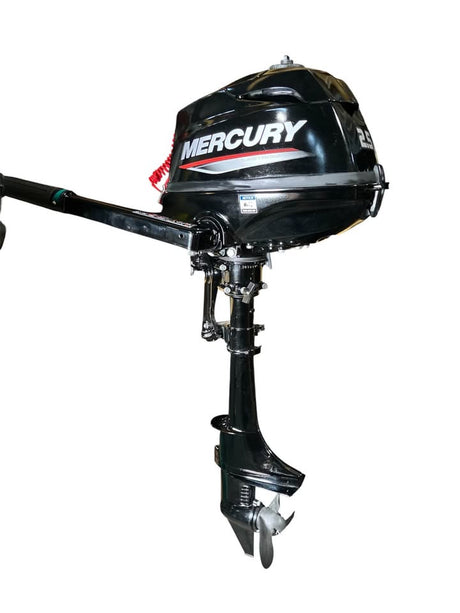 Mercury 2.5 HP 4-Stroke Tiller Outboard Motor – 15” Shaft, Manual Start, Model 1F02201KK, Brand New