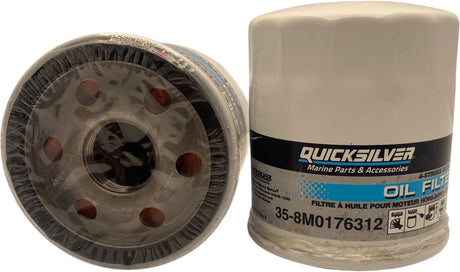 Mercury 35-8M0176312 Oil Filter – Genuine Quicksilver OEM for 4-Stroke V6 & V8 Outboards