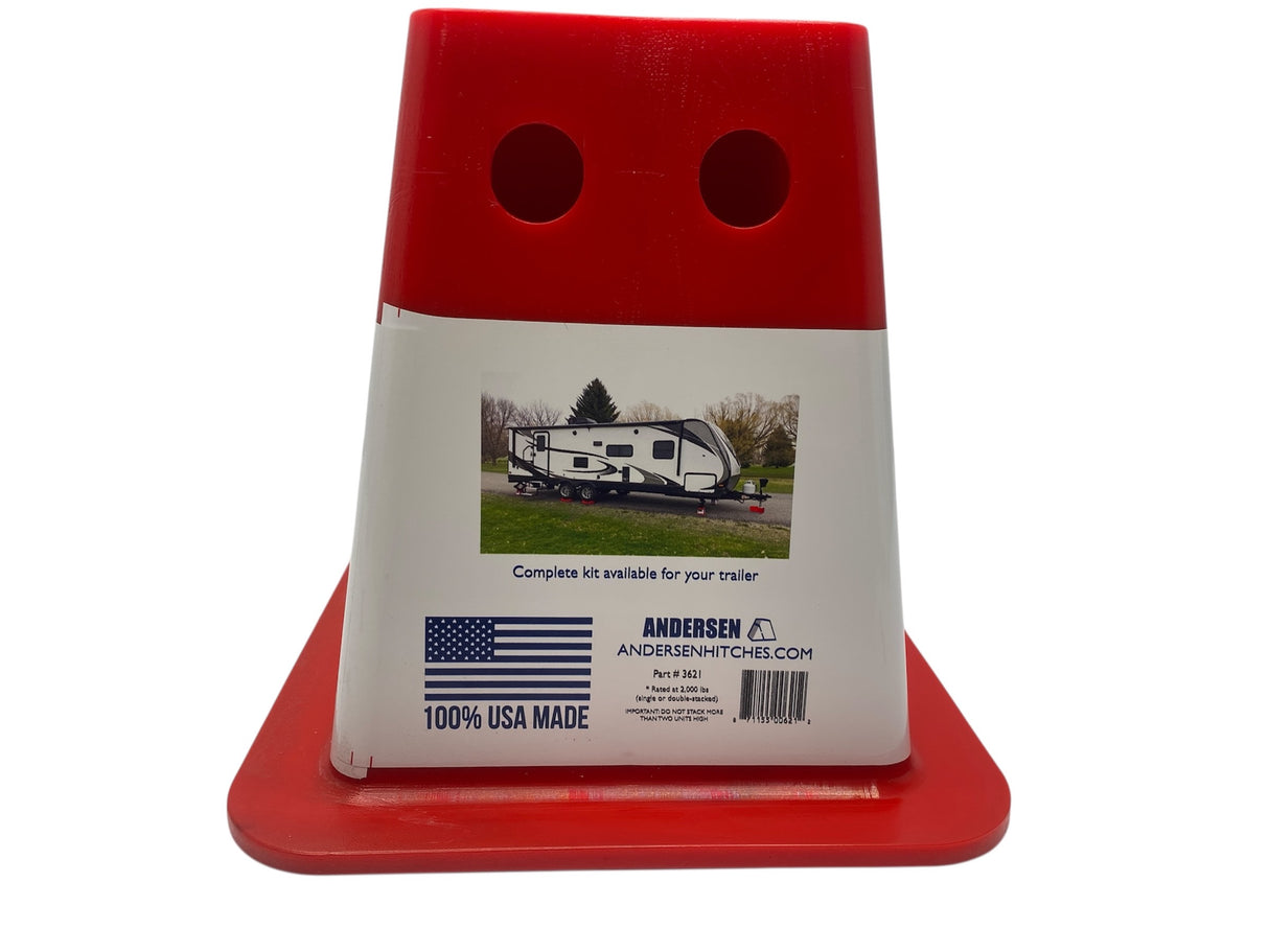 Andersen Hitches EZ Jack Block | 3621 | Single RV Leveling & Stabilizer Block | Heavy-Duty Camper Support