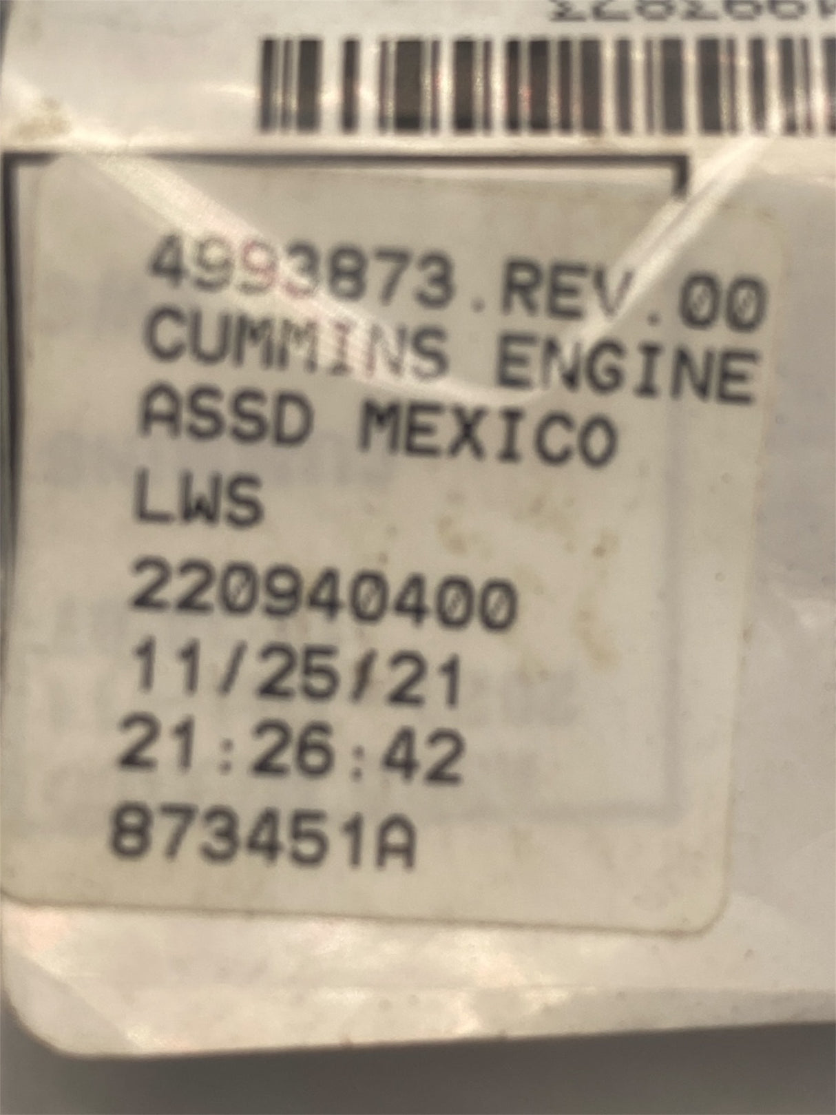 OEM Cummins 4993873 Engine Harness Assembly