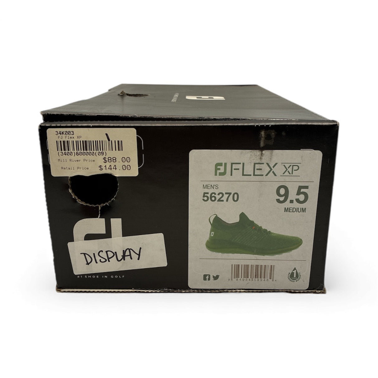 FootJoy Men’s FJ Flex XP Golf Shoes | Size 9.5 Medium | Style 56270 | Waterproof Spikeless Comfort