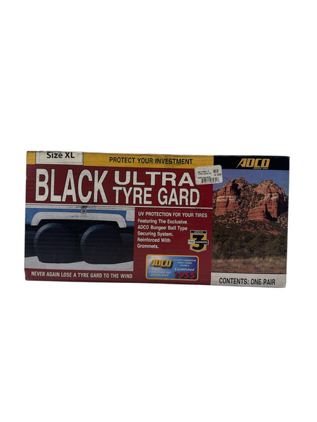 ADCO Black Ultra Tyre Gard XL RV tire covers 36 to 39 inch 3970