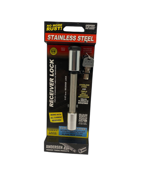 Andersen Hitches 3429 Stainless Steel Receiver Lock Pin – Fits 2" & 2.5"