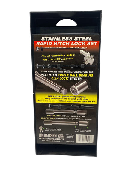 OEM Andersen 3492 Heavy-Duty Trailer Hitch Lock with Keys