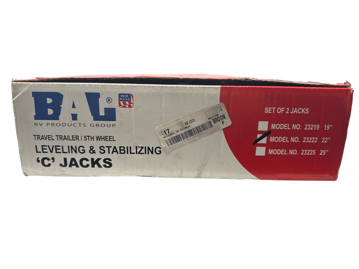 BAL 22 inch leveling and stabilizing C jack 24222