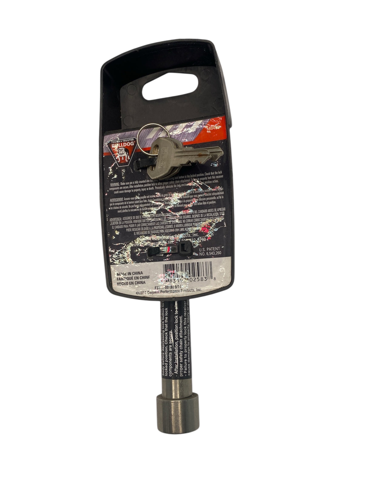 OEM Bulldog 580405 Receiver Lock with Keys – Class I & II Compatible