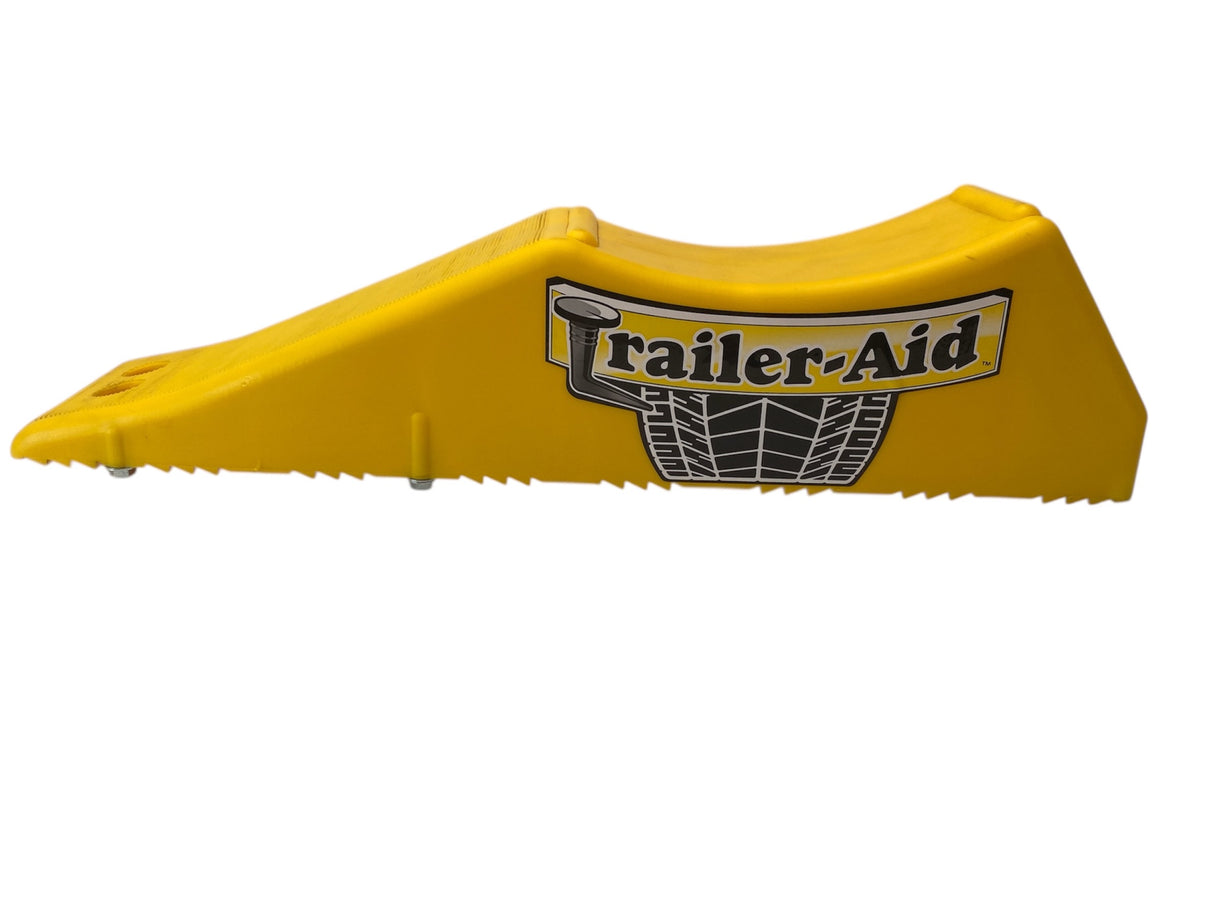 Yellow 'Trailer-Aid' product on a white background