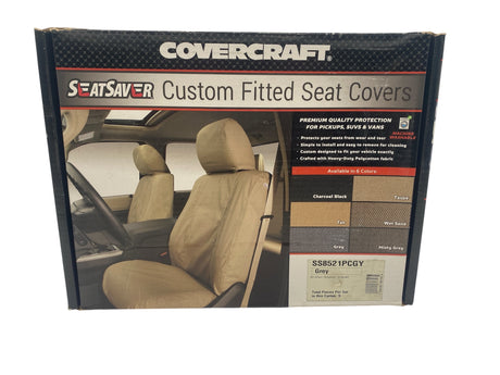 Covercraft SS8521PCGY SeatSaver Grey Seat Cover – 2021–2022 Ford F-150 SuperCrew