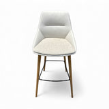 Davis Furniture Sachet Barstool SA-2007-OA – Oak Wood Base and Crypton Linen Seat