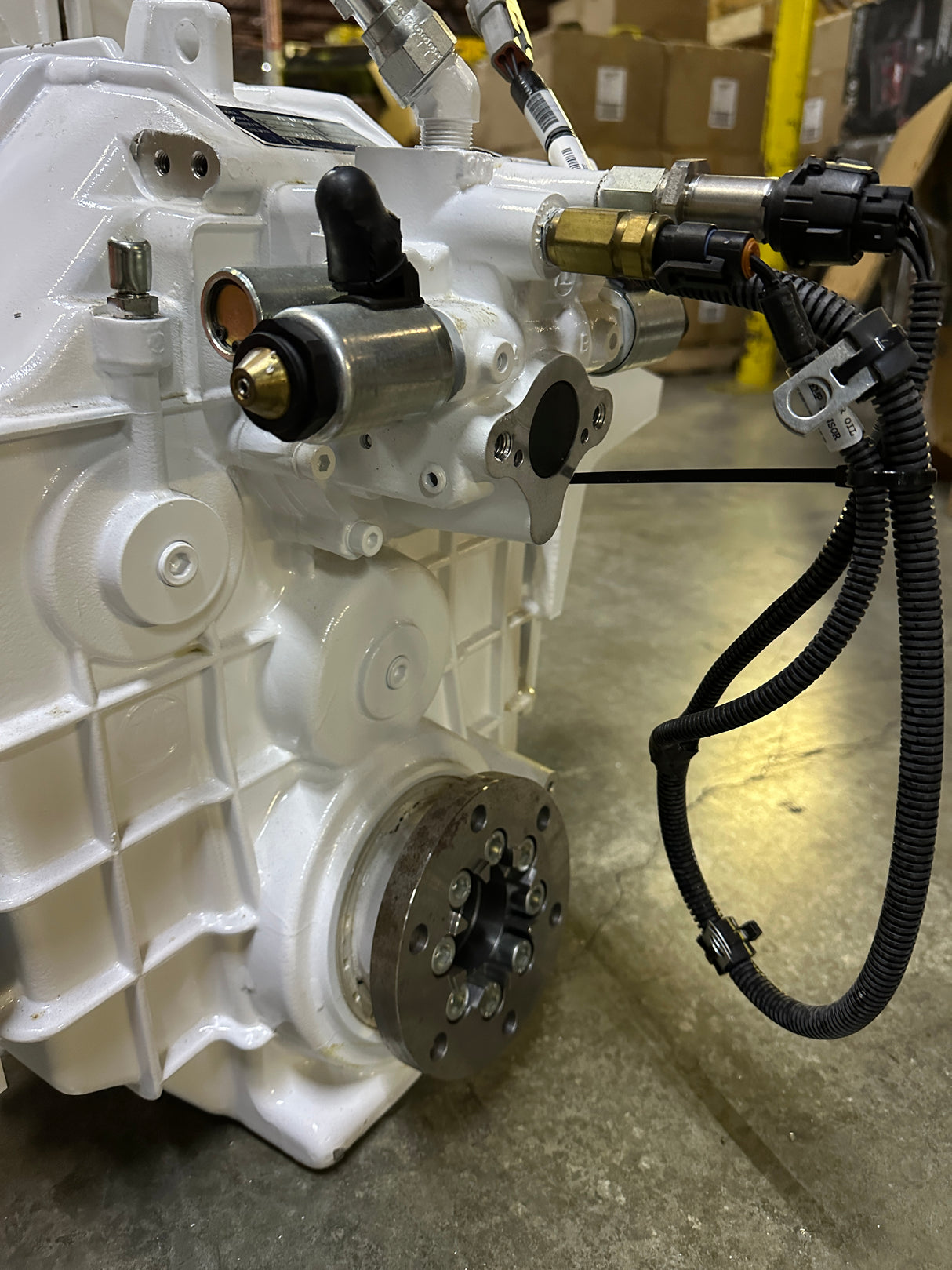 ZF 85 IV Transmission 3323003003 with Gear oil Cooler, Adapter Plate, and Electronic Shifter Valve INCLUDED