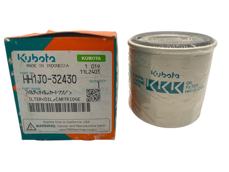 Genuine Kubota HH1J0-32430 Oil Filter – OEM Engine Filter for Kubota Diesel Equipment