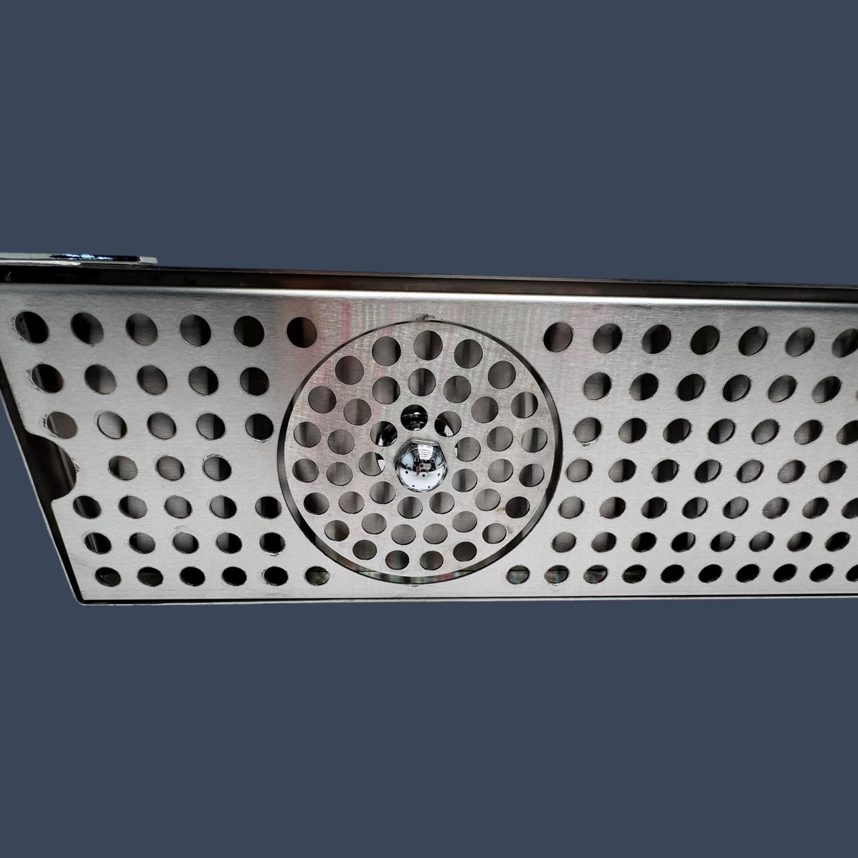 Micro Matic DP-120D-36GR | 36" Stainless Steel Surface Mount Beer Drip Tray with Drain & Glass Rinser