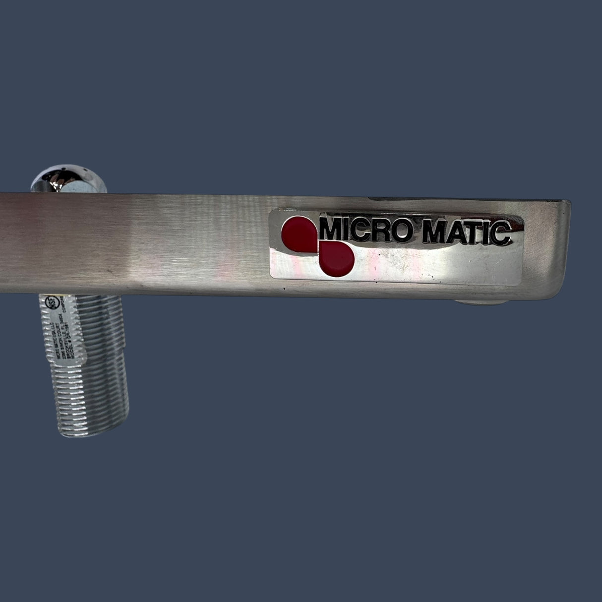 Micro Matic DP-120D-36GR | 36" Stainless Steel Surface Mount Beer Drip Tray with Drain & Glass Rinser