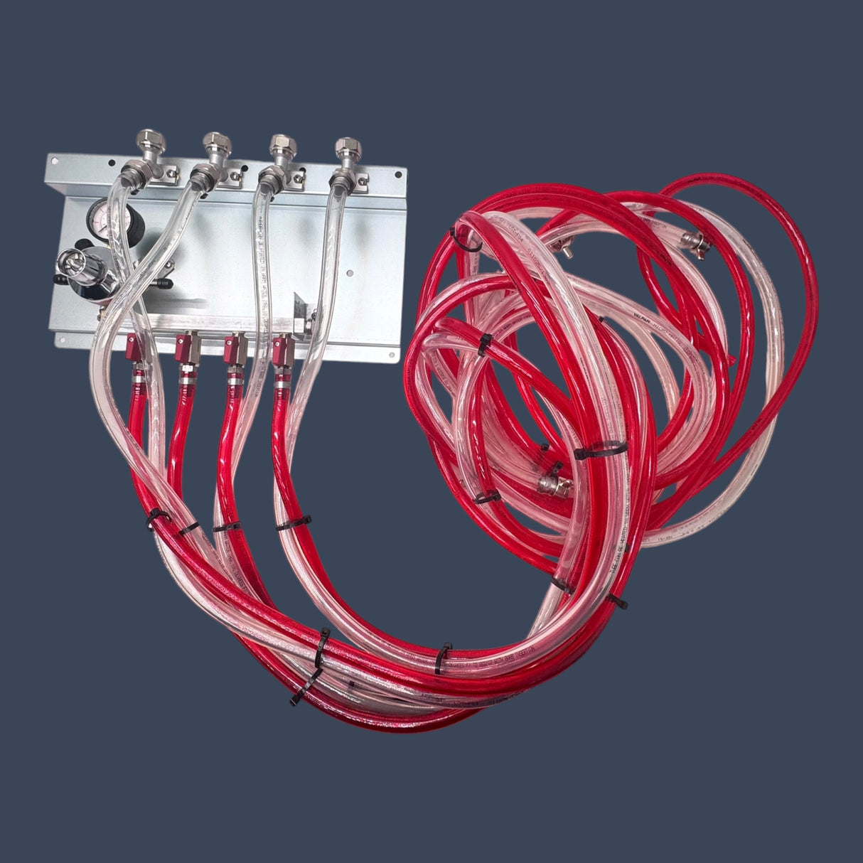 Micro Matic 83415-E-PP | Premium Plus Secondary CO2 Regulator Panel | 1 Pressure | 4 Products