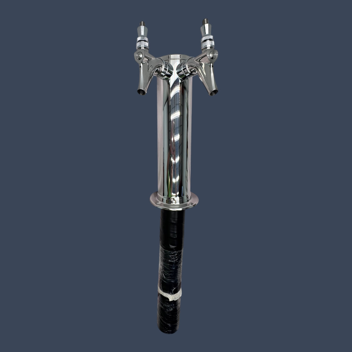 Micro Matic D4743DTKR | 2 Faucet Glycol-Cooled Draft Beer Tower | Polished Stainless Steel