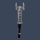 Micro Matic D4743DTKR | 2 Faucet Glycol-Cooled Draft Beer Tower | Polished Stainless Steel