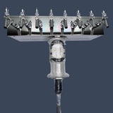 Micro Matic DS-358-PSSKR-3 | 8 Faucet T-Style Draft Beer Tower | Polished Stainless | Glycol Cooled   -   Please contact Scenic City Supply for freight information on this product
