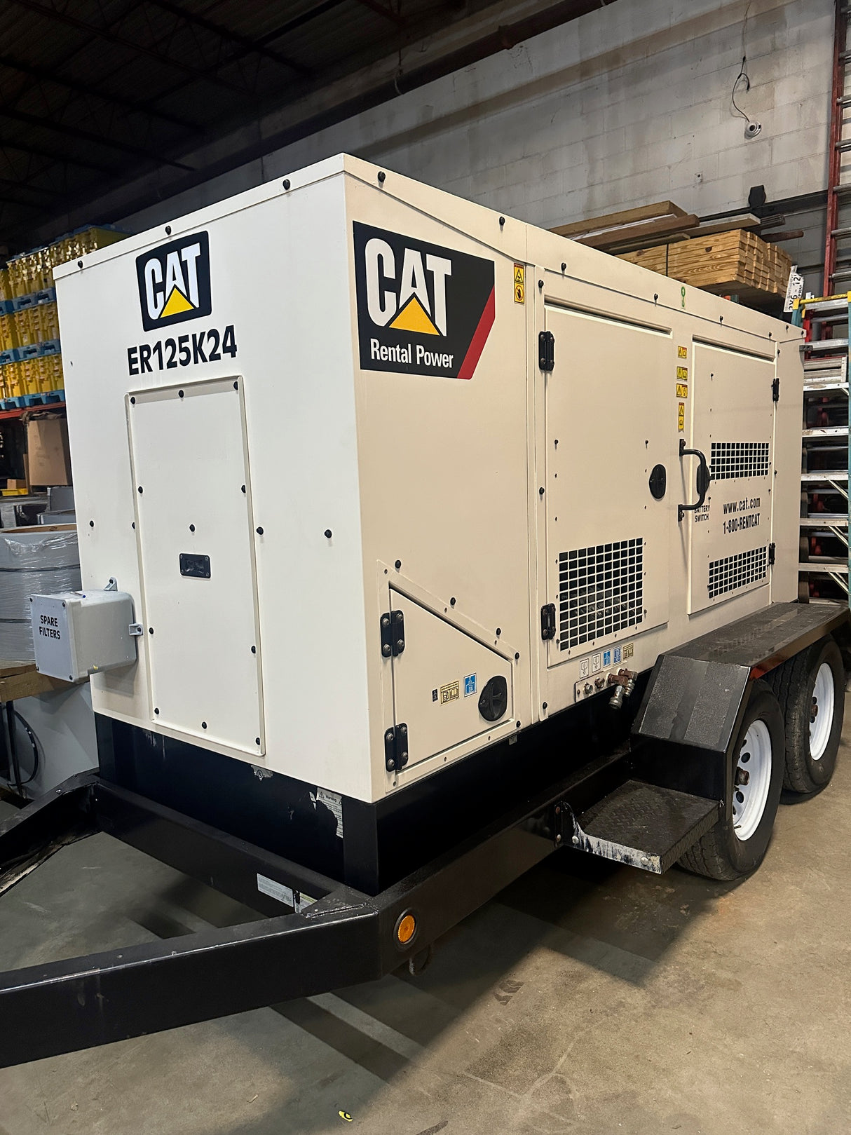 2018 Caterpillar XQ125 Towable Diesel Generator – 100 kW (125 kVA) | Used – Good | CAT C4.4 Tier 4 Final | 7,232 Hours | Recently Serviced 'IN HOUSE PICKUP ONLY'
