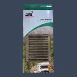 JR Products | 02-29015 | 4" x 10" Dampered Metal RV Floor Register | Brown