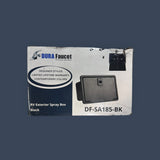 Dura Faucet | DF-SA185-BK | RV Exterior Hot & Cold Spray Box | Quick Connect | Black