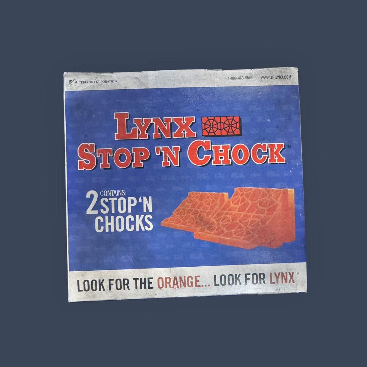 Tri-Lynx | 000182PK | Lynx Stop 'N Chock RV Wheel Chocks | Orange | 2-Pack