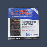 Tri-Lynx | 000182PK | Lynx Stop 'N Chock RV Wheel Chocks | Orange | 2-Pack
