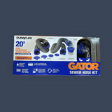 DuraFlex | 22004 | Gator 20' RV Sewer Hose Kit | Steel Wire Reinforced | Charcoal Gray