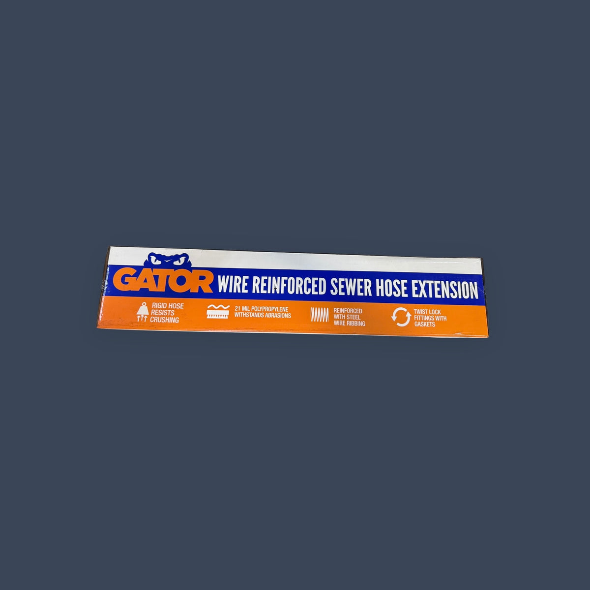 DuraFlex | 22193 | Gator 10' RV Sewer Hose Extension | Wire Reinforced | Gray