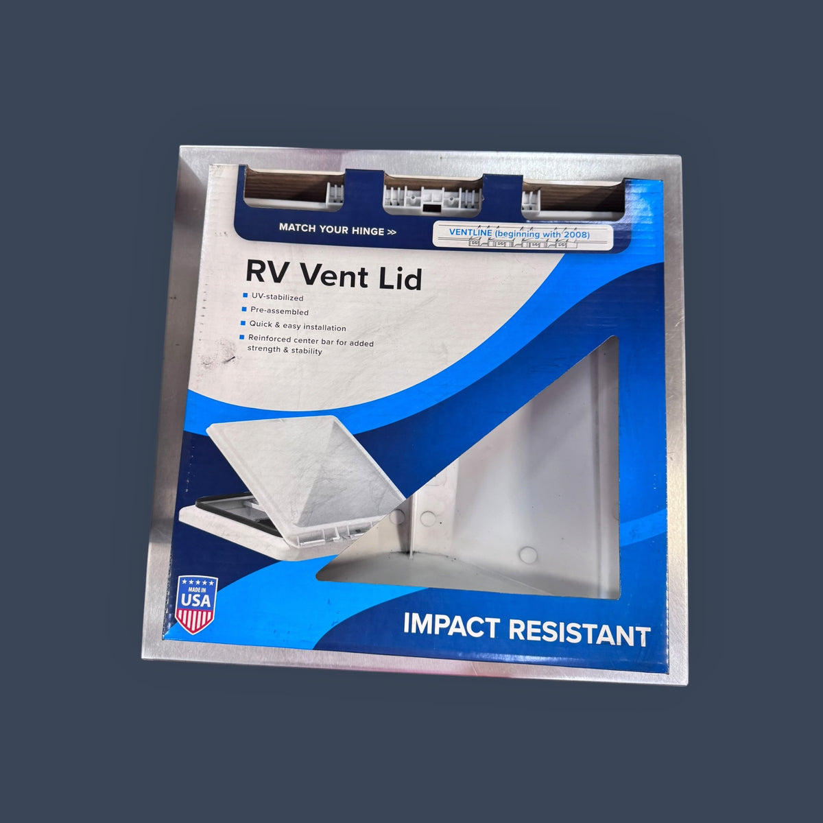 Camco | 40151 | Replacement RV Roof Vent Lid | Ventline 2008 & Up | White