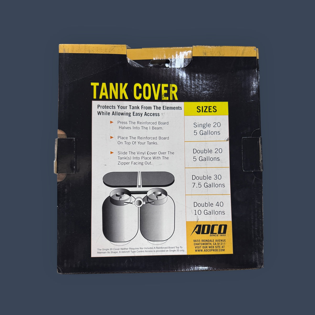 Adco 2111 White Rv Propane Tank Cover, Single 20 Single 20 Pound - 5 Gallon Tank