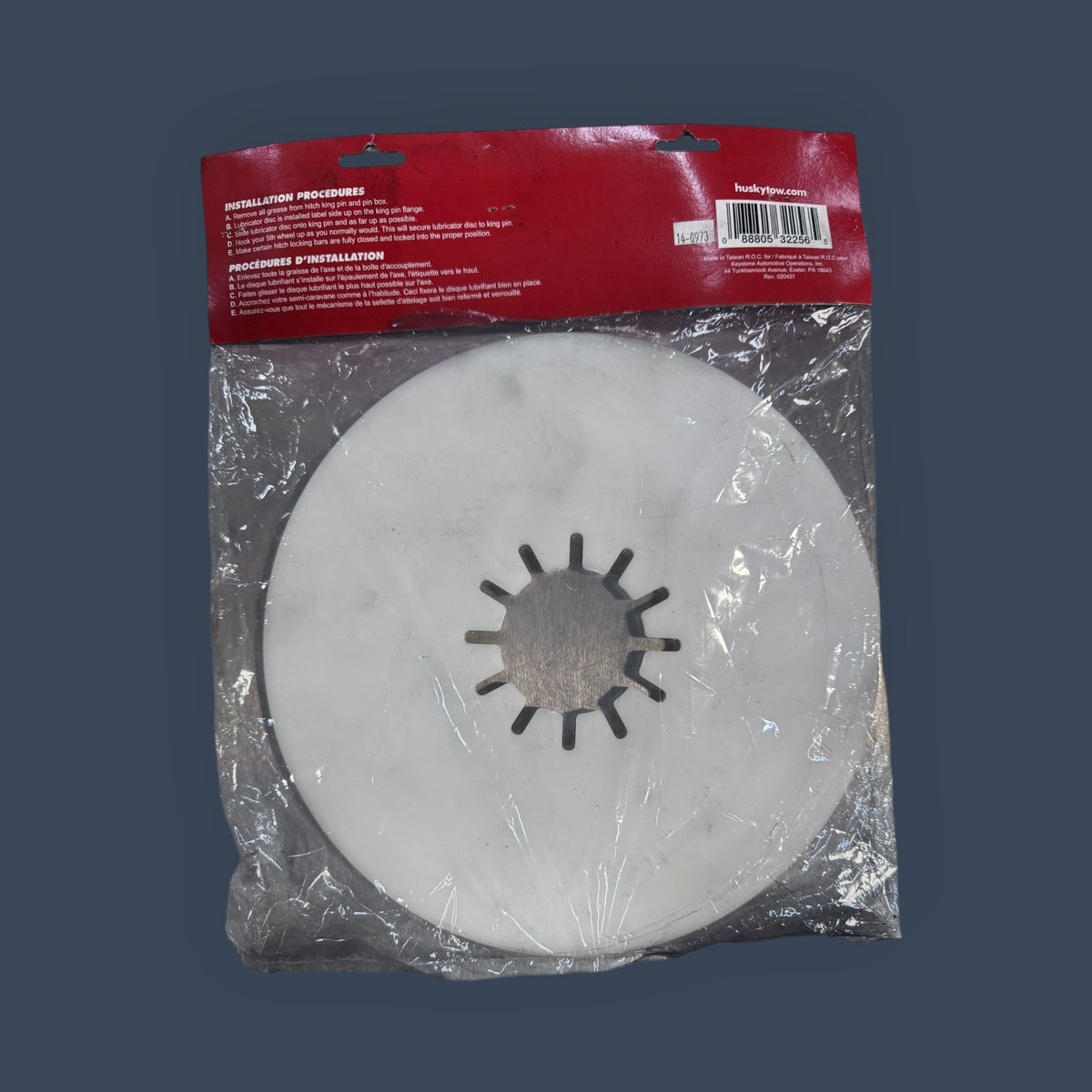 Husky Towing | 32256 | Fifth Wheel Lube Disc | 12" | 6.25mm