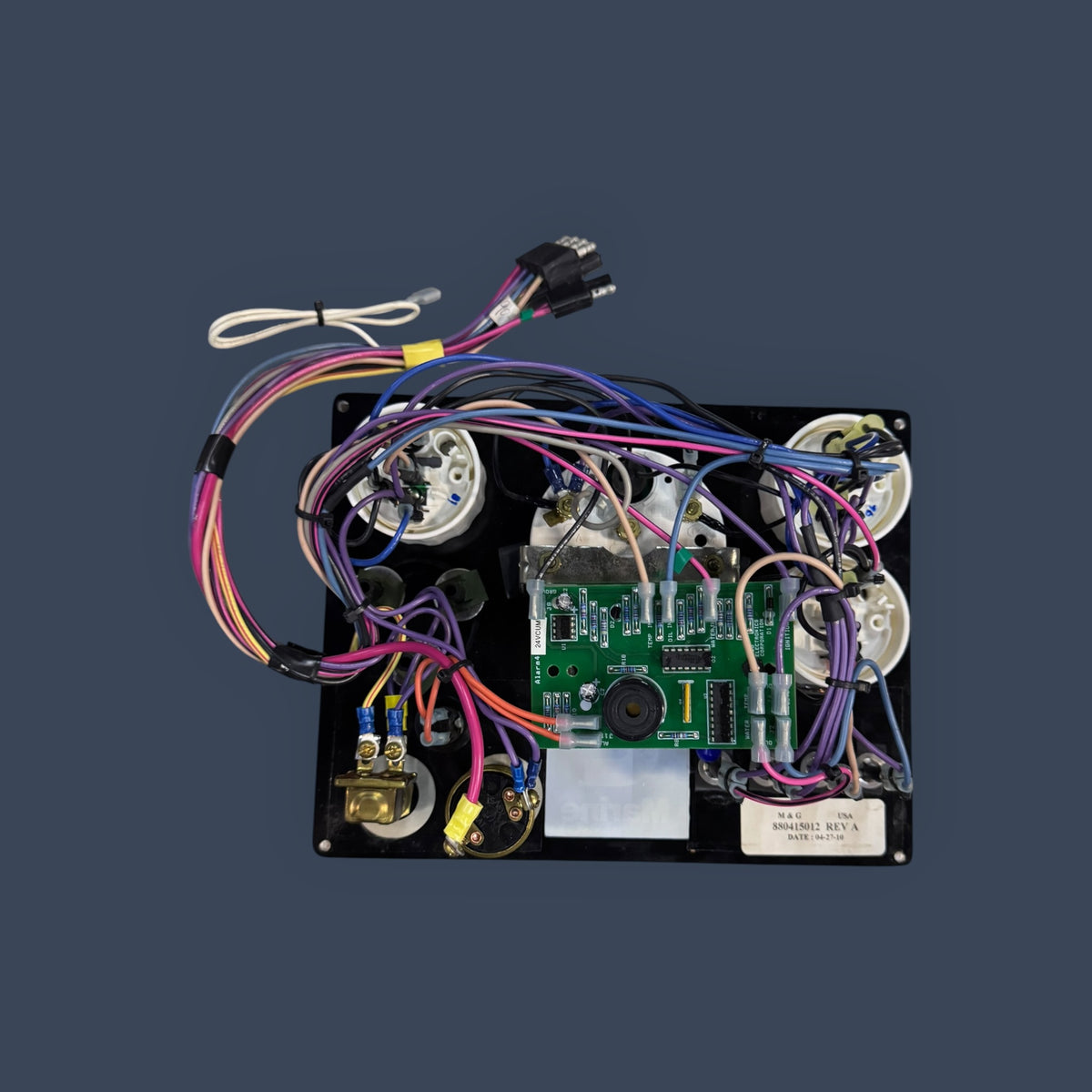 Cummins | 880415012 | OEM 24V Marine Diesel Engine Instrument Panel | Analog Gauges & Ignition Controls