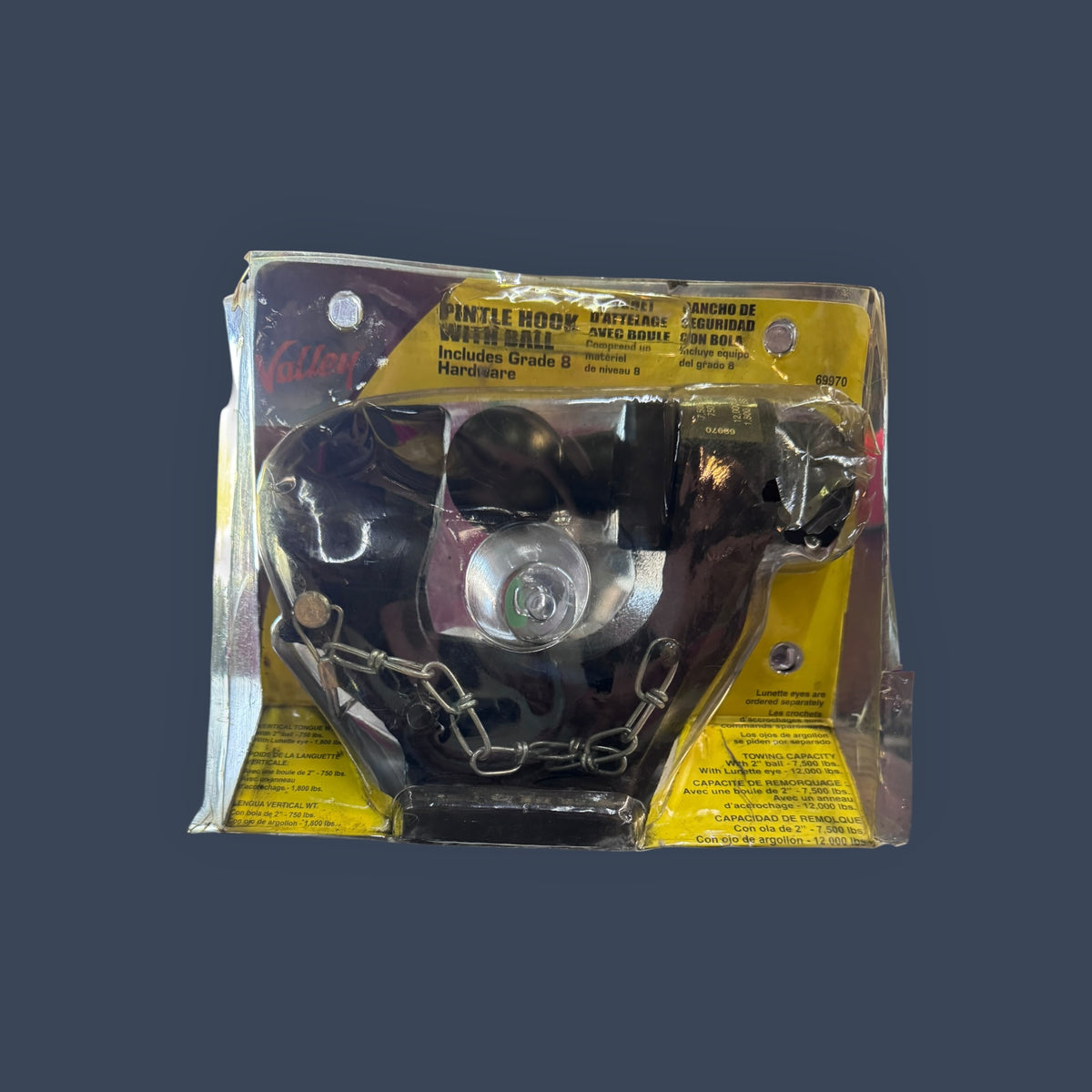 Valley | 69970 | Combination Pintle Hook with Hitch Ball | 12,000 lb Pintle Capacity
