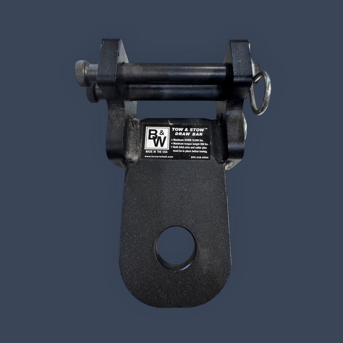 B&W | TS35100B | Tow & Stow Draw Bar Attachment | 10,000 lb Capacity | 1-1/8" Hole