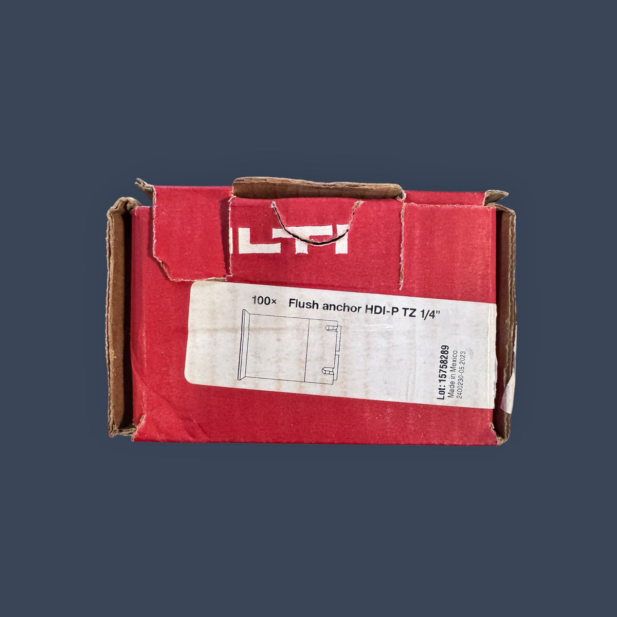 Hilti | 2351791 | HDI-P TZ 1/4" Flush Drop-In Concrete Anchors | 100 Count