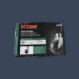 CURT | 28277 | 6-Inch Trailer Jack Caster Wheel | Fits 2-Inch Tube | 1,200 lbs