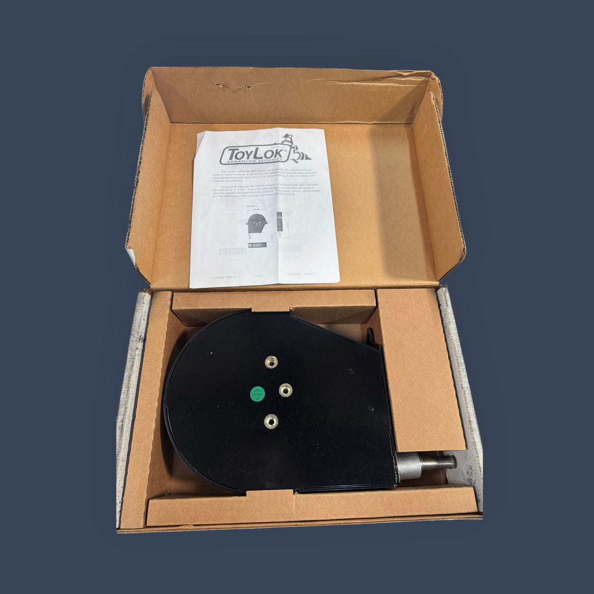 ToyLok | TL1020 | 18-Foot Retractable Steel Security Cable Lock | Heavy-Duty Anti-Theft System