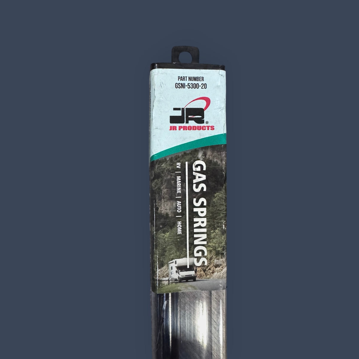 JR Products | GSNI5300 | Hardline Black Nitride Shaft Gas Spring Lift Support | 20" Extended
