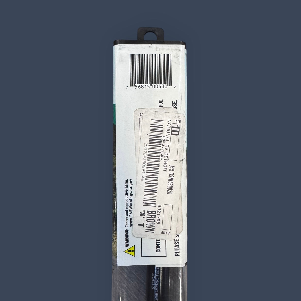 JR Products | GSNI5300 | Hardline Black Nitride Shaft Gas Spring Lift Support | 20" Extended