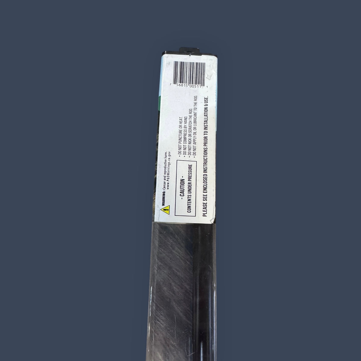 JR Products | GSNI-5300-50 | Hardline Black Nitride Shaft Gas Spring Lift Support | 20" Extended | 50 lb