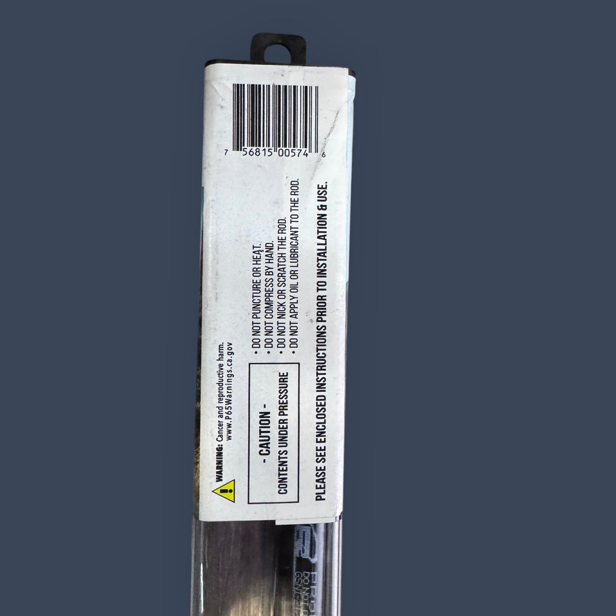 JR Products | GSNI-5150-40 | Hardline Black Nitride Shaft Gas Spring Lift Support | 15" Extended | 40 lb