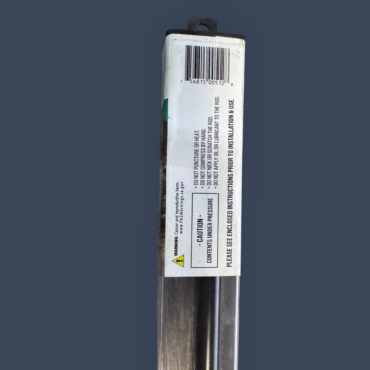 JR Products | GSNI-5200-30 | Hardline Black Nitride Shaft Gas Spring Lift Support | 17" Extended | 30 lb