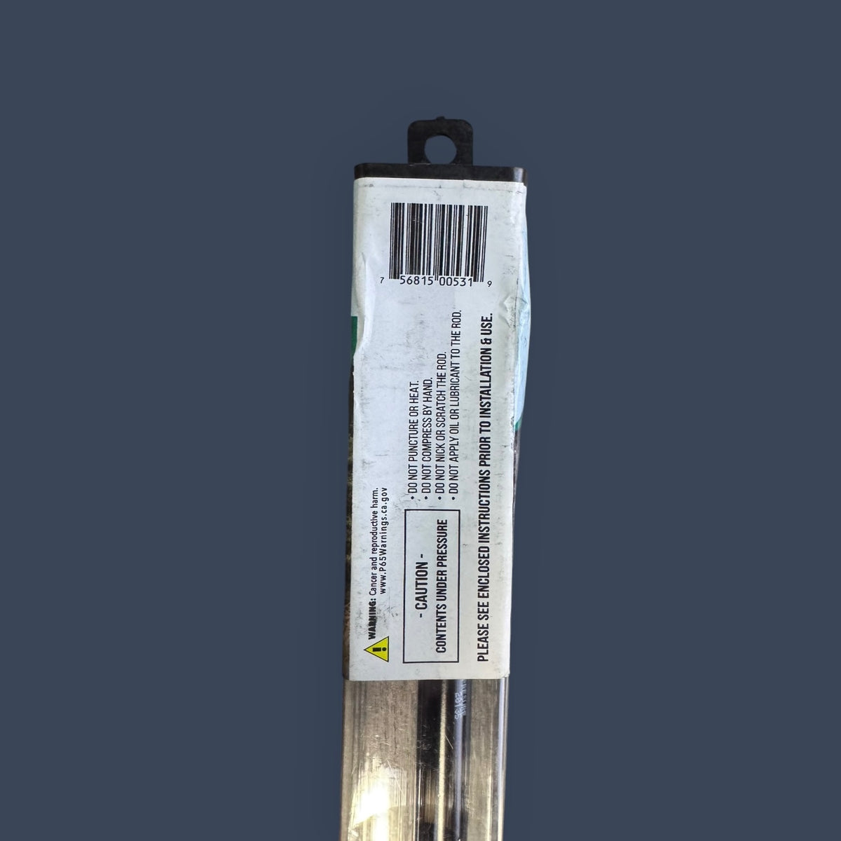 JR Products | GSNI-5100-40 | Hardline Black Nitride Shaft Gas Spring Lift Support | 12" Extended | 40 lb